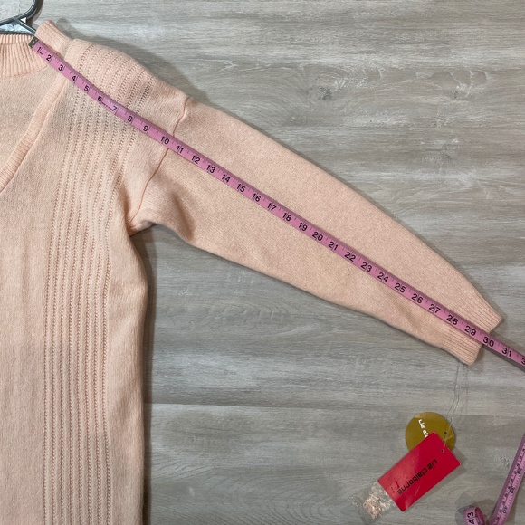 VTG Liz Claiborne Lambswool Angora Pastel Pink Cocktail Dress New Size S - Picture 8 of 11